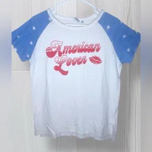JUNK FOOD Women’s Casual Short Sleeve American Lover Graphic Tee thumbnail 3