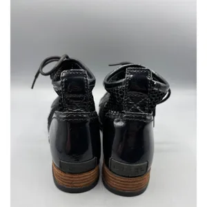 Sorel Womens Boots 7 Major Lace‎ Mesh Black Ankle Patent Leather thumbnail 3
