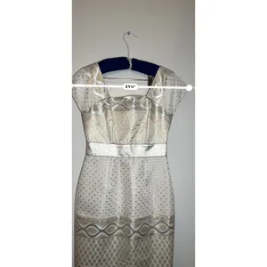 Marchesa Voyage Arabian Stars Align Ivory Sheath Formal Dress Women’s 4 thumbnail 8