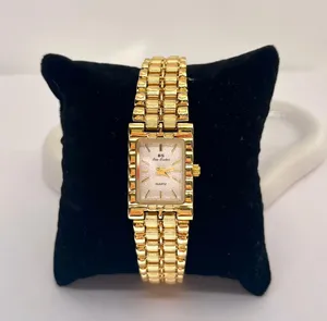 14K Gold Plated Sterling Silver Vintage Style Watch thumbnail 1