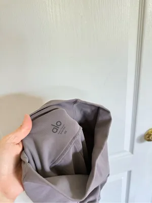 Alo Yoga Grey Moto Panel Leggings thumbnail 6