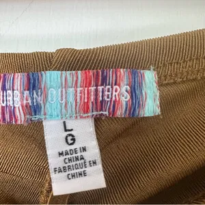 Urban Outfitters Flare Ruffle Leg Pants Ruched Back Detail Womens Large thumbnail 5