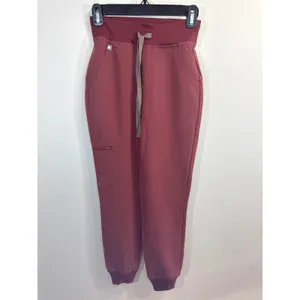 FIGS High Waisted Zamora Scrub Pants Burgundy XXS‎ Technical Collection Jogger thumbnail 2