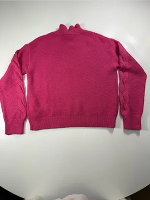 J. Crew Cotton Blend Vibrant Fuchsia Sweater thumbnail 8