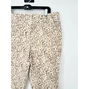 Soft Surroundings XL Womens Pull On Stretch Sarianne Pants‎ Animal Leopard Print thumbnail 2