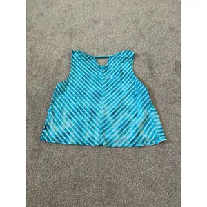 Vans blue pool striped tank crop top size‎ small thumbnail 3