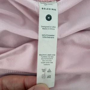 Gold Hinge Pleated Tennis Skirt Skort Light Pink Women M Pickleball Preppy thumbnail 4