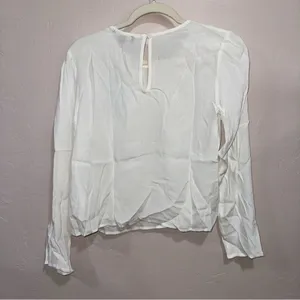 Lulus Essentially Effortless White Long Sleeve Top - Size XS thumbnail 4