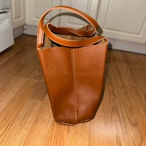 Danielle vegan leather tote bag Brown thumbnail 4
