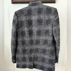 Banana Republic Women’s Charcoal Plaid Blazer thumbnail 3