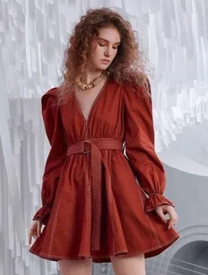 Flared Hem Dress thumbnail 1