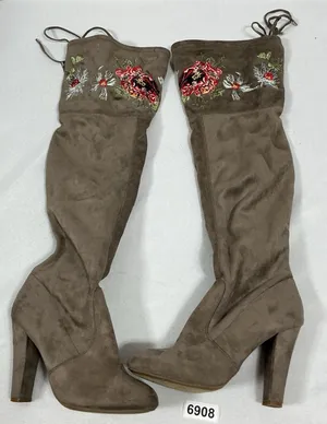 Womans Excellent Condition Zigisoho Bryna Otk Embroidered Boots 6.5 Brown thumbnail 1