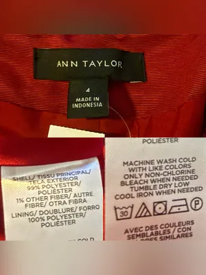 NWT Ann Taylor Womens Blazer Red Pink Tweed Houndstooth Size 4 thumbnail 10
