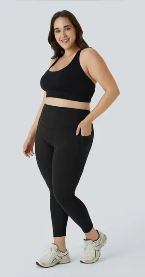 Halara UltraSculpt leggings high Waisted Tummy Control Pocket Shaping Training thumbnail 1
