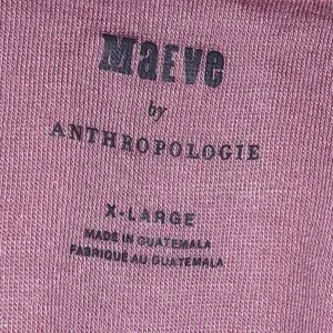 Maeve Anthropologie Womens Pink Scoop Neck Blouse‎ Shirt Top XL thumbnail 4