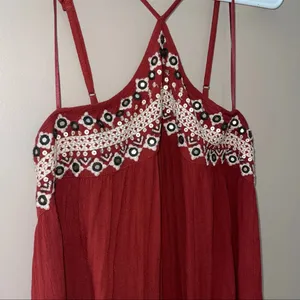 American Eagle Outfitters Women's Boho High Neck Halter Dress Size Medium‎ thumbnail 2