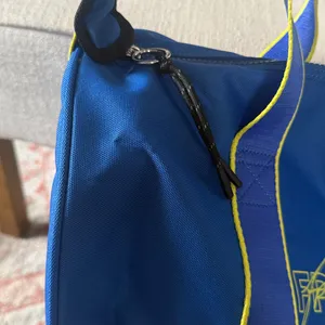 Free People Blue and Yellow Travel Bag Good Sport Duffle Bag Gym thumbnail 5