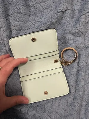 Victoria’s Secret Pink Croc-Embossed Card Holder Keyring. Bright croc-embossed card holder with attached gold keyring. thumbnail 3