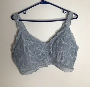 Maurices Bralette Womens XXL Light Blue Excellent Lace Wireless Crisscross Back thumbnail 1