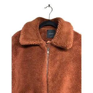 Anthropologie Elodie‎ Faux Sherpa Shearling Teddy Coat Oversized Rust Size Small thumbnail 3