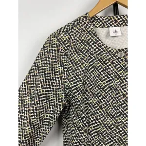 CAbi Cliffside Moto Jacket Abstract Multicolor Full Asymmetric Zip 5099 Size‎ M thumbnail 5