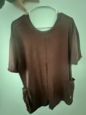 Brown Free People T-Shirt Romper thumbnail 1