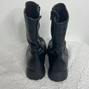 Havana Joe Mid Calf Leather Zipper Black Booties size 37 thumbnail 5