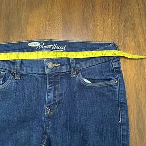 Old Navy Women’s Sweetheart‎ Skinny Blue Jeans High Rise Denim Dark Wash Size 6 thumbnail 4