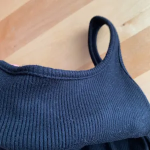 Black Ribbed One Shoulder Strap Midi Dress thumbnail 3