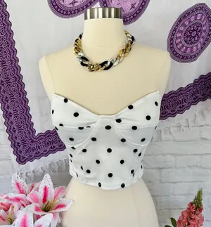 Boutique Polka For Bustier Top thumbnail 1