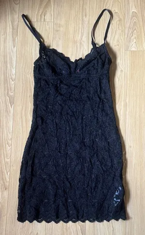 Edikted Black Lace Chemise Slip thumbnail 1