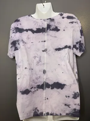 Selena Gomez Abercrombie & Fitch Shirt Womens Small Purple Tie Dye Tee Top thumbnail 5