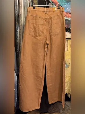 NWOT Free People We The Free CRVY Gia Wide-Leg Jeans - sand dune mauve - 27 thumbnail 12