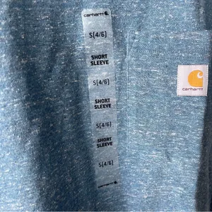 Carhartt Women’s Original Fit Basic Blue Crewneck T-Shirt Small (4/6) NWT thumbnail 4