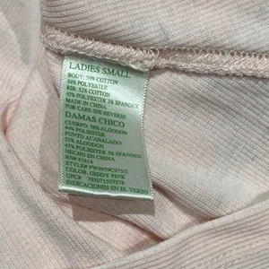 Green Tea Giddy Waffle Knit Thermal Top Size Small thumbnail 6