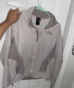 White Northface Fleece Zip Up thumbnail 2