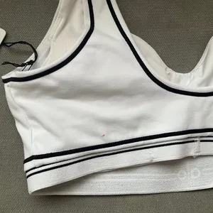 Alo Yoga Airbrush Heart Throb Bra White/Black M thumbnail 6