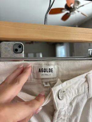 AGOLDE white skinny jeans  thumbnail 2