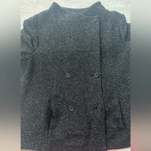 LOFT Black Blazer with Wide Lapel and Asymmetrical Closure thumbnail 14