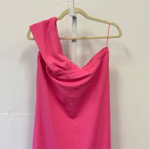 NWT Anthropologie Porridge Antonia Twist-Front Ribbed Pink Maxi Dress XL Stretch thumbnail 6