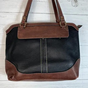 Born concept faux leather shoulder bag black/brown thumbnail 8