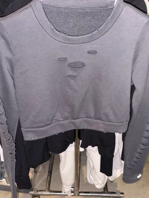 Alo Yoga Warrior ribbed long sleeve sweatshirt size XS/S thumbnail 2