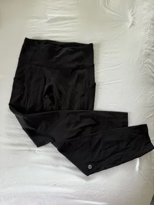 Lululemon Leggings Black Crop thumbnail 2