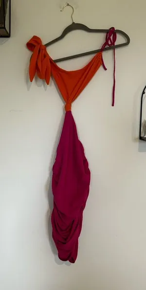 Hello Molly Color Block Cut Out Sides‎ Knot Mini Dress Size XS thumbnail 1