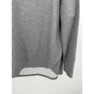 D&Co Active Grey Long‎ Sleeve Crossover Neck Sweatshirt Womens XL Pullover thumbnail 3