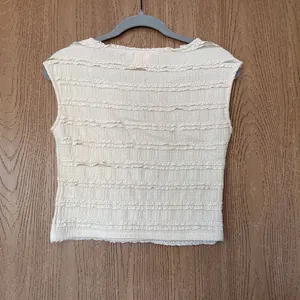 Good Luck Gem Cream ruffle top thumbnail 2