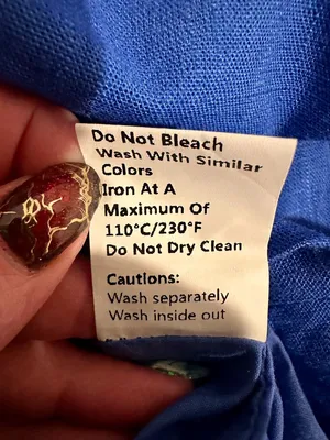COMMENSE Sleeveless Wrap Style Mini Dress Cobalt Blue Linen Blend L NWT thumbnail 5