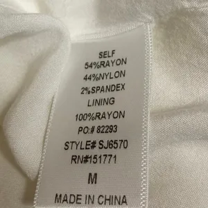 Le Lis White Button Front Notch Collar Pockets Long Sleeve Blazer Coat Jacket M thumbnail 4