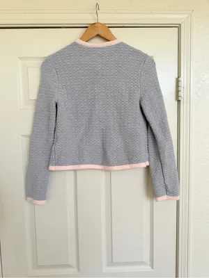 Abercrombie & Fitch Sweetheart Cottage Classy textural‎ Crew Cardigan Sweater thumbnail 5