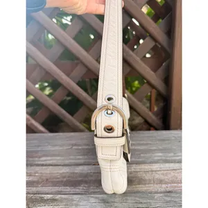 Coach Soho Buckle Flap Bag Cream Leather Shoulder Bag 8A05 Cherry Charm thumbnail 3